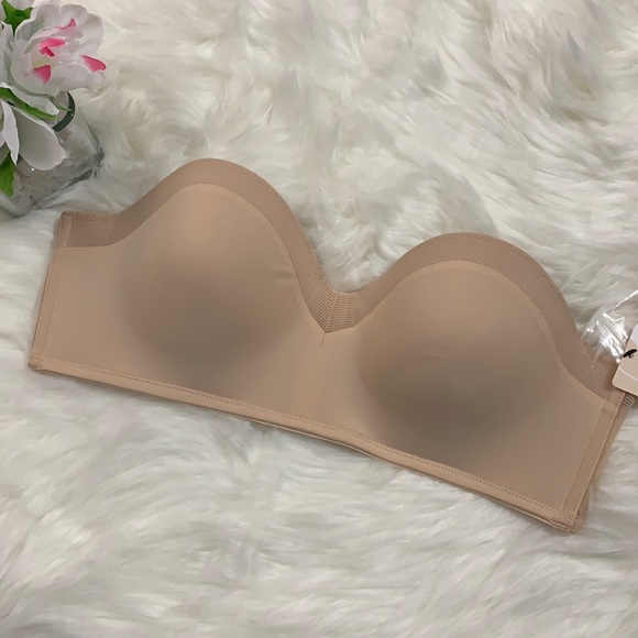 NWT Lively The No Wire Strapless Bra Toasted Almond - Picture 3 of 10